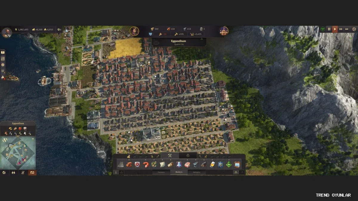 Anno 1800 ekran görüntüsü 8 - Simülasyon oyunu