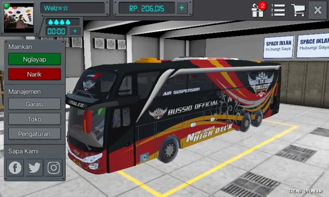 Bus Simulator Indonesia ekran görüntüsü 8 - Simülasyon oyunu