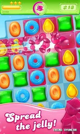 Candy Crush Jelly Saga ekran görüntüsü 6 - Zeka oyunu