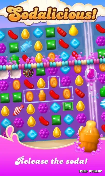 Candy Crush Soda Saga ekran görüntüsü 2 - Zeka oyunu