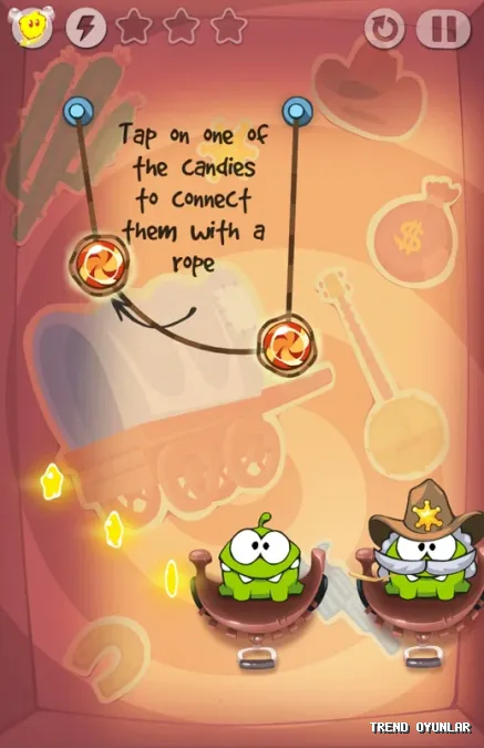 Cut the Rope ekran görüntüsü 6 - Zeka oyunu