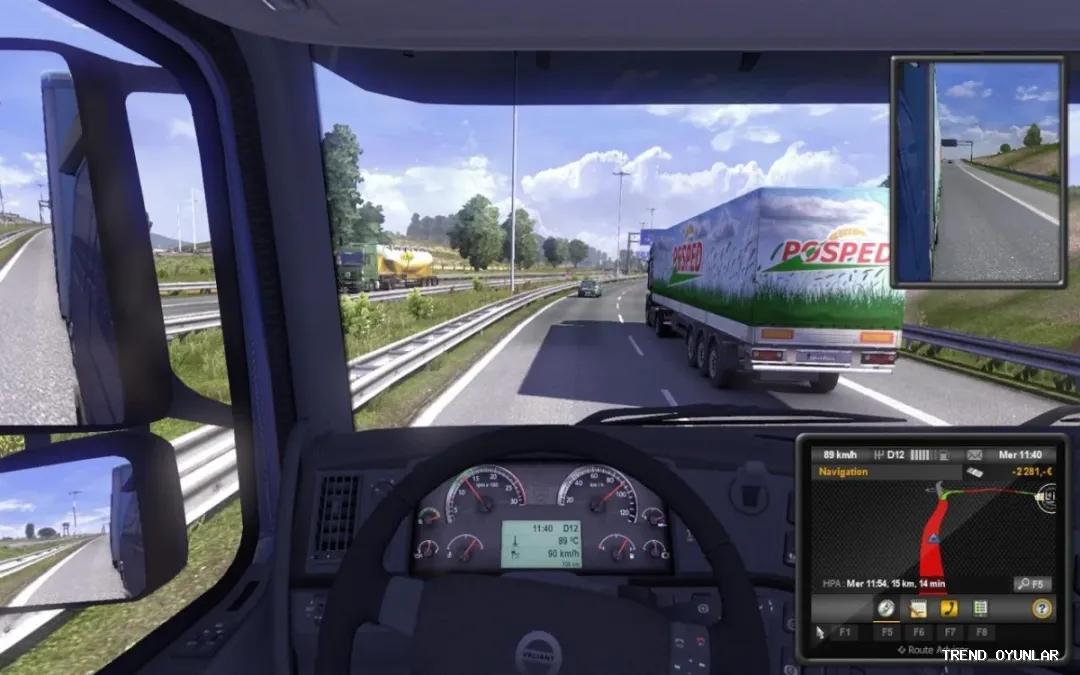 Euro Truck Simulator 2 ekran görüntüsü 2 - Simülasyon oyunu