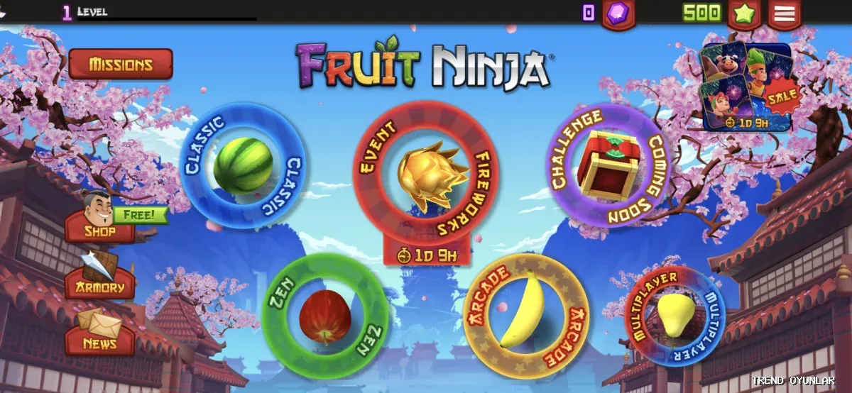 Fruit Ninja ekran görüntüsü 7 - Zeka oyunu