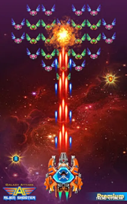 Galaxy Attack: Alien Shooter ekran görüntüsü 2 - FPS oyunu