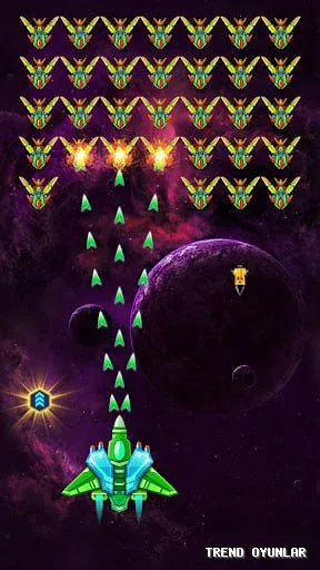 Galaxy Attack: Alien Shooter ekran görüntüsü 4 - FPS oyunu