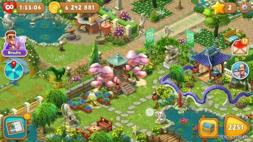 Gardenscapes ekran görüntüsü 4 - Zeka oyunu