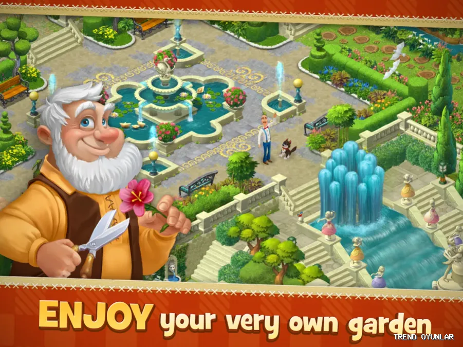 Gardenscapes ekran görüntüsü 6 - Zeka oyunu