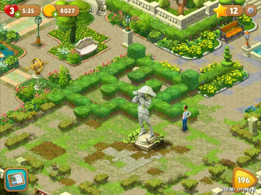 Gardenscapes ekran görüntüsü 8 - Zeka oyunu