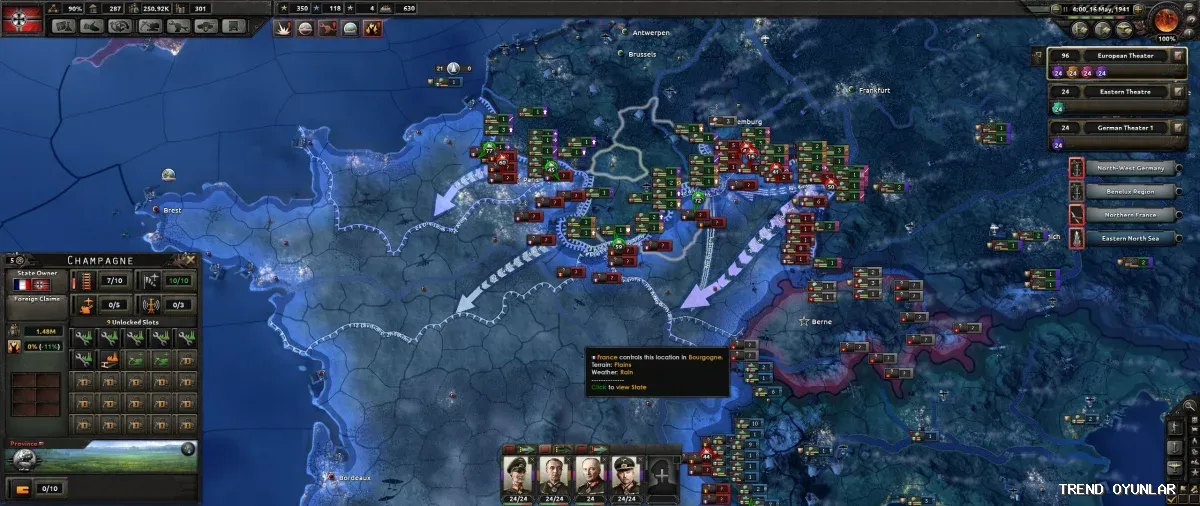 Hearts of Iron IV ekran görüntüsü 6 - Strateji oyunu