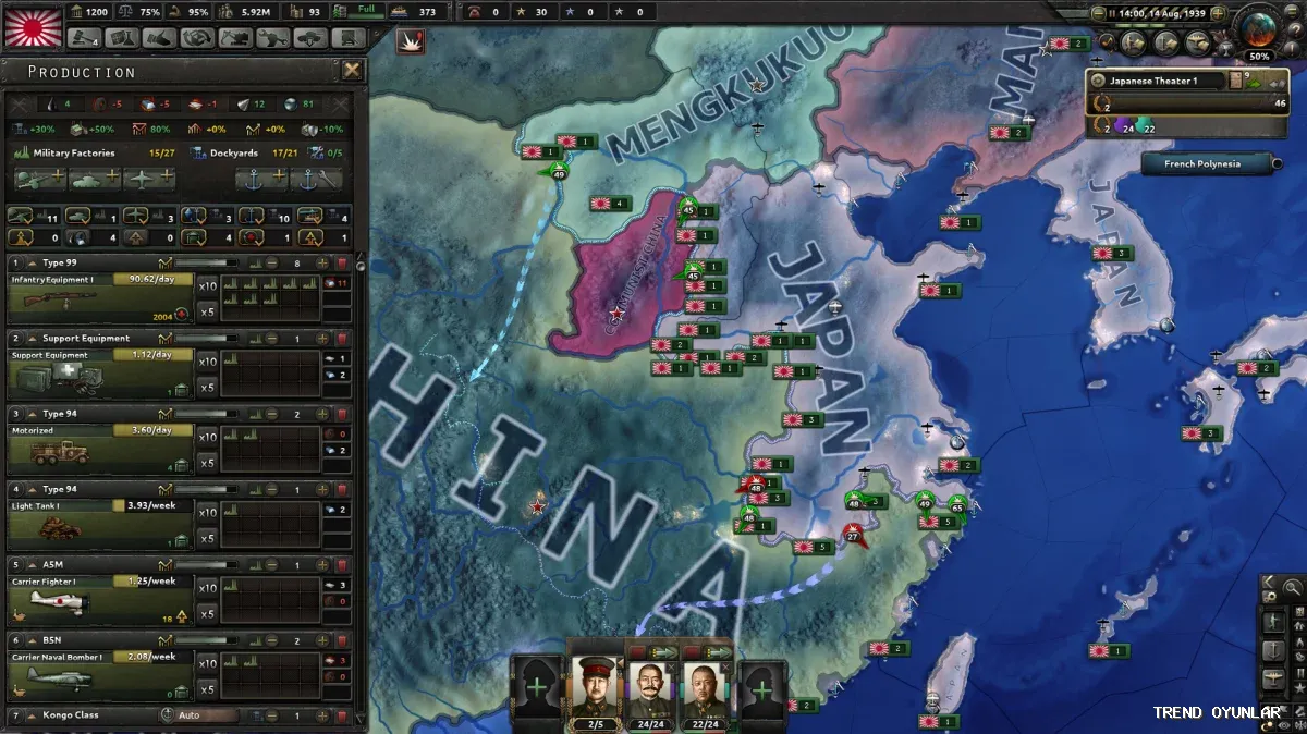 Hearts of Iron IV ekran görüntüsü 8 - Strateji oyunu