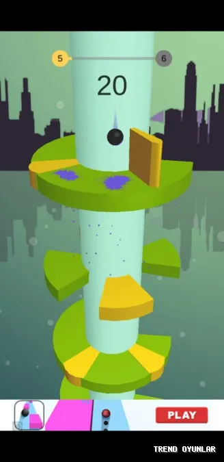 Helix Jump ekran görüntüsü 3 - Aksiyon oyunu