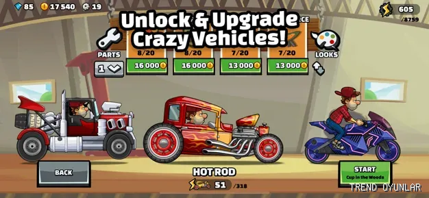 Hill Climb Racing 2 indir - Yarış oyunu ekran görüntüsü