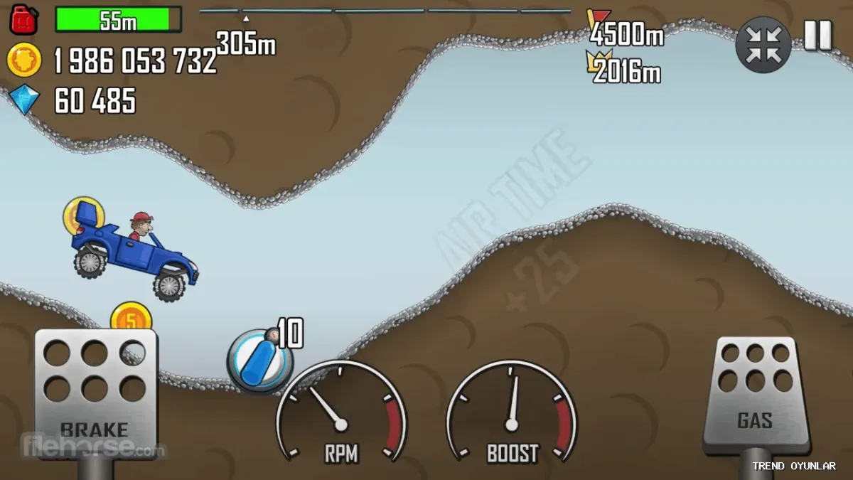 Hill Climb Racing ekran görüntüsü 6 - Yarış oyunu