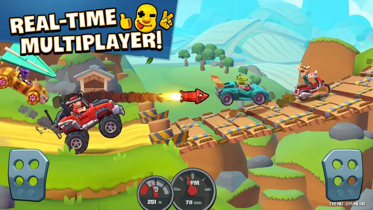 Hill Climb Racing ekran görüntüsü 7 - Yarış oyunu