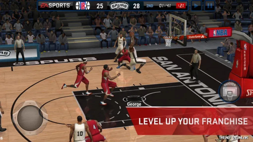 NBA LIVE Mobile ekran görüntüsü 2 - Spor oyunu