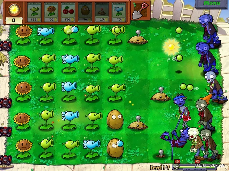 Plants vs. Zombies ekran görüntüsü 2 - Strateji oyunu