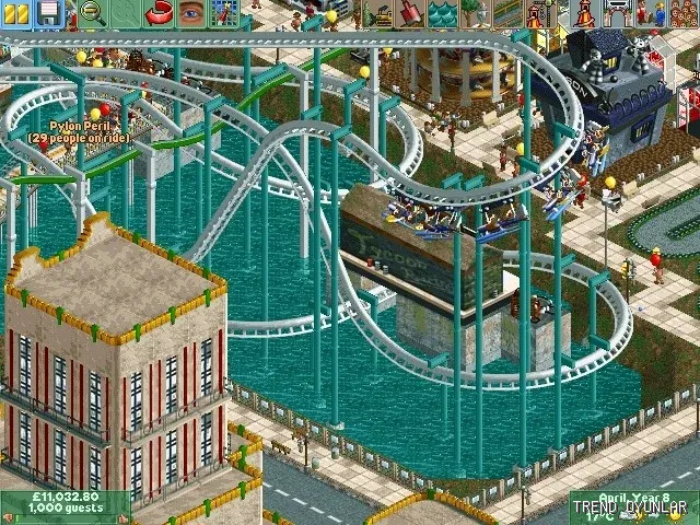 RollerCoaster Tycoon 2 ekran görüntüsü 8 - Simülasyon oyunu
