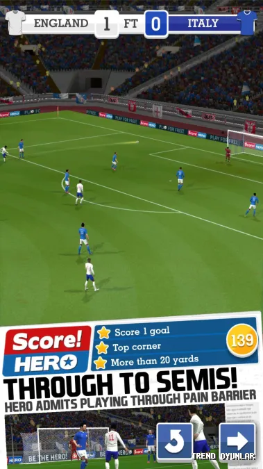 Score! Hero ekran görüntüsü 4 - Spor oyunu