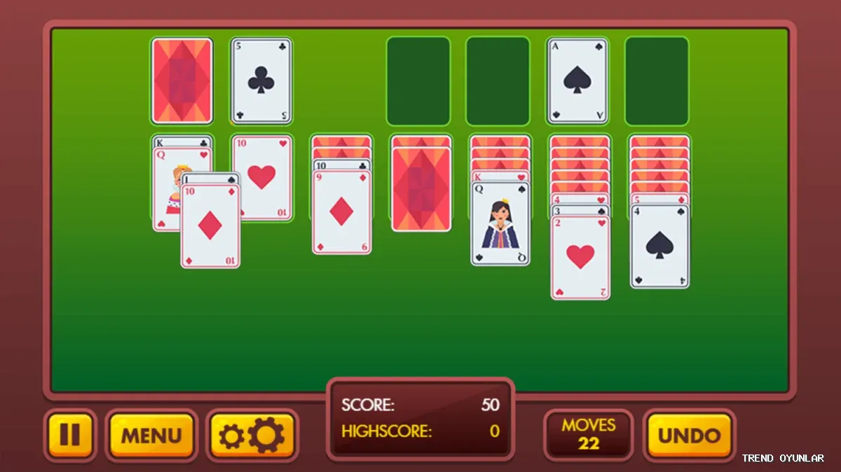 Solitaire ekran görüntüsü 4 - Zeka oyunu