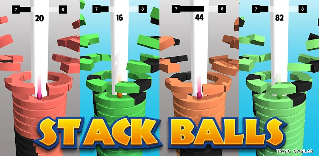 Stack Ball ekran görüntüsü 2 - Aksiyon oyunu