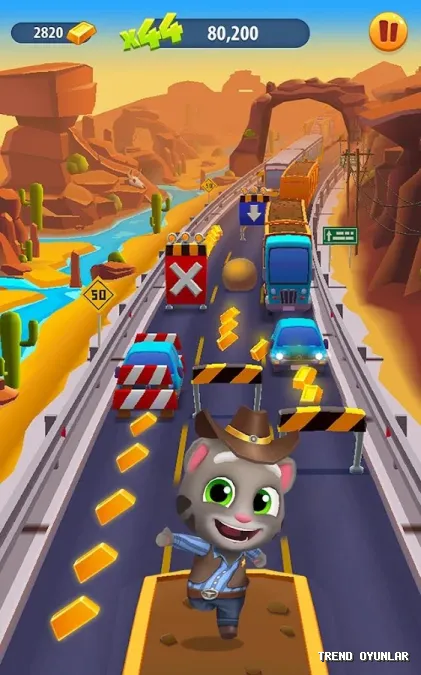 Talking Tom Gold Run ekran görüntüsü 3 - Simülasyon oyunu