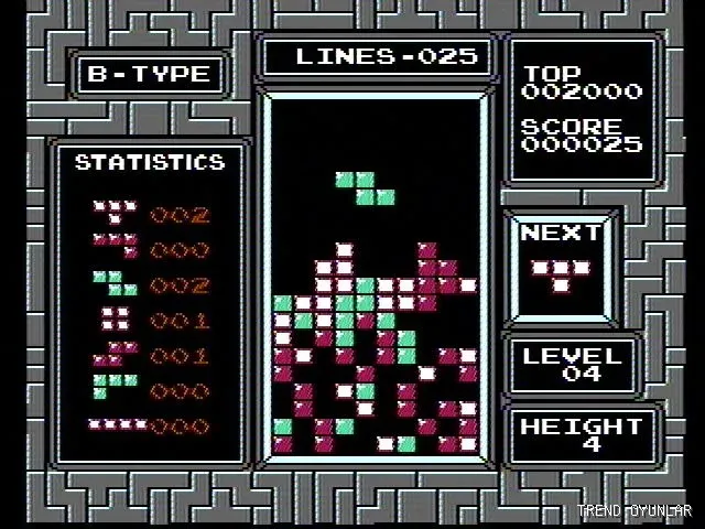 Tetris ekran görüntüsü 2 - Zeka oyunu