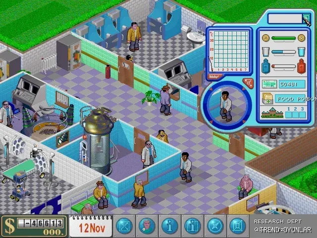 Theme Hospital ekran görüntüsü 2 - Simülasyon oyunu