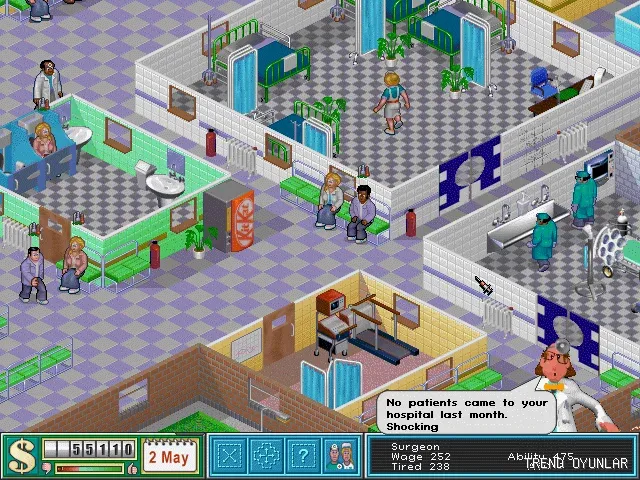 Theme Hospital ekran görüntüsü 3 - Simülasyon oyunu