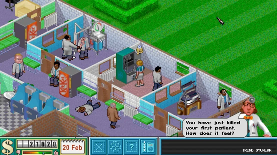 Theme Hospital ekran görüntüsü 5 - Simülasyon oyunu
