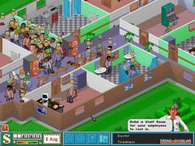 Theme Hospital ekran görüntüsü 7 - Simülasyon oyunu