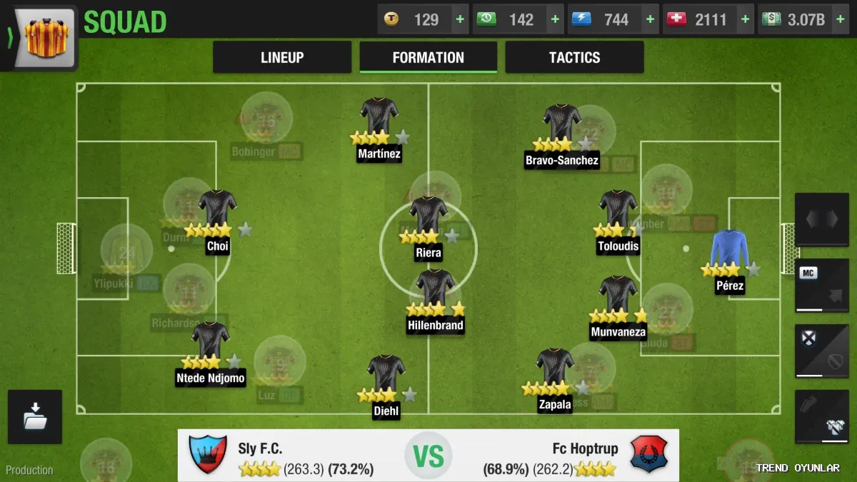 Top Eleven ekran görüntüsü 4 - Spor oyunu
