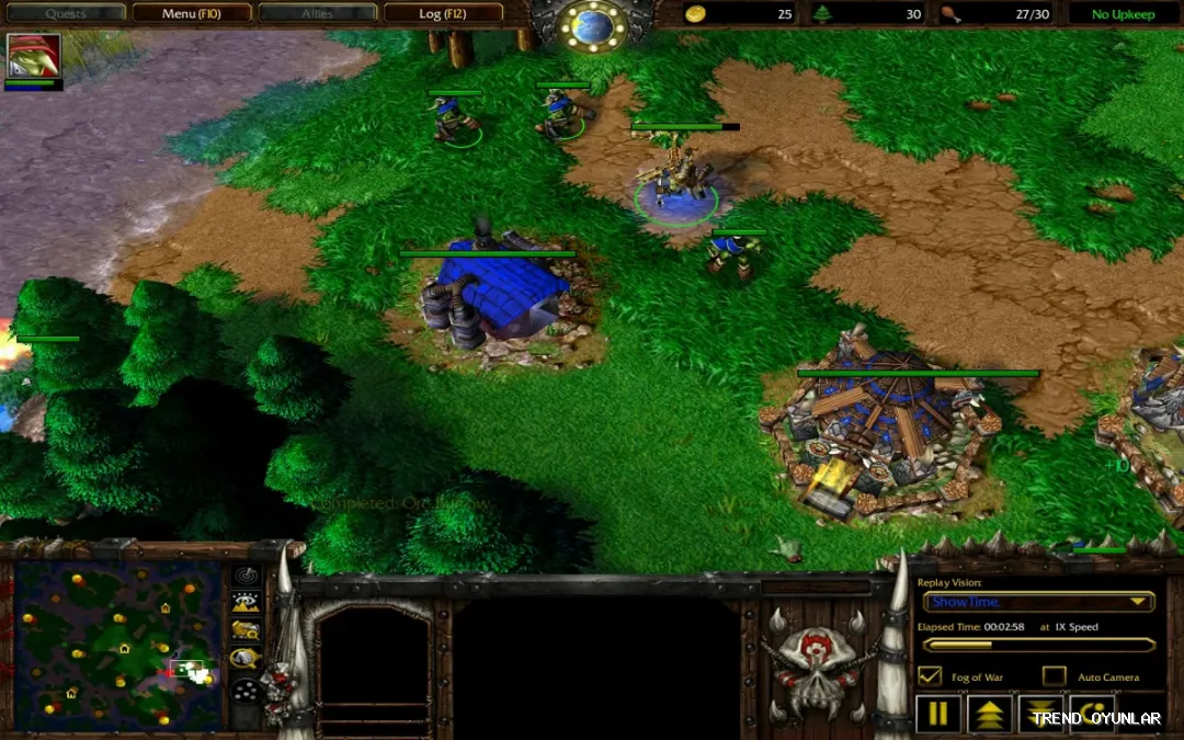 Warcraft III ekran görüntüsü 3 - Strateji oyunu