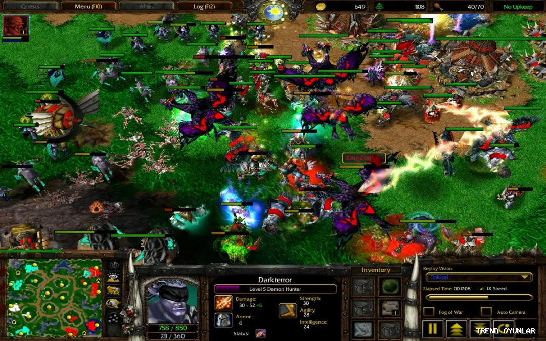 Warcraft III ekran görüntüsü 5 - Strateji oyunu