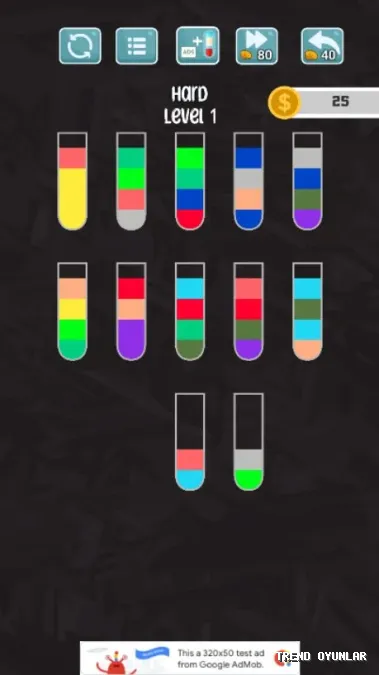 Water Sort Puzzle ekran görüntüsü 4 - Zeka oyunu