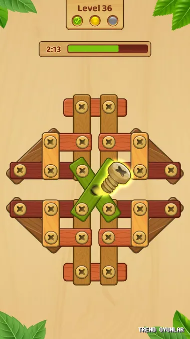 Wood Nuts & Bolts ekran görüntüsü 4 - Zeka oyunu